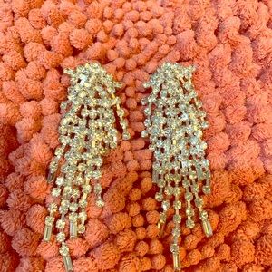 Rhinestone chandelier earrings